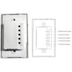 P6EL Panel Touch 4" Linux O/S con WiFi + Bluetooth + Gateway Zigbee Integrado, compatible con Tuya / Smart Life