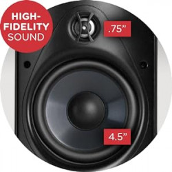 Polk Audio Atrium 4 , Bocina para Exteriores con Graves Potentes (Par)