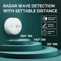 ZSS-LP-HP02 Detector de Presencia mmWave Zigbee 3.0 MOES / Tuya / Smart Life
