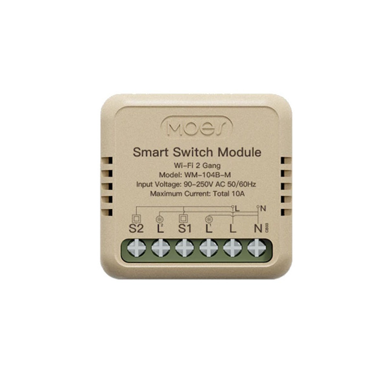 WM-104B-M Modulo Interruptor Doble Smart WiFi ( 2gang )
