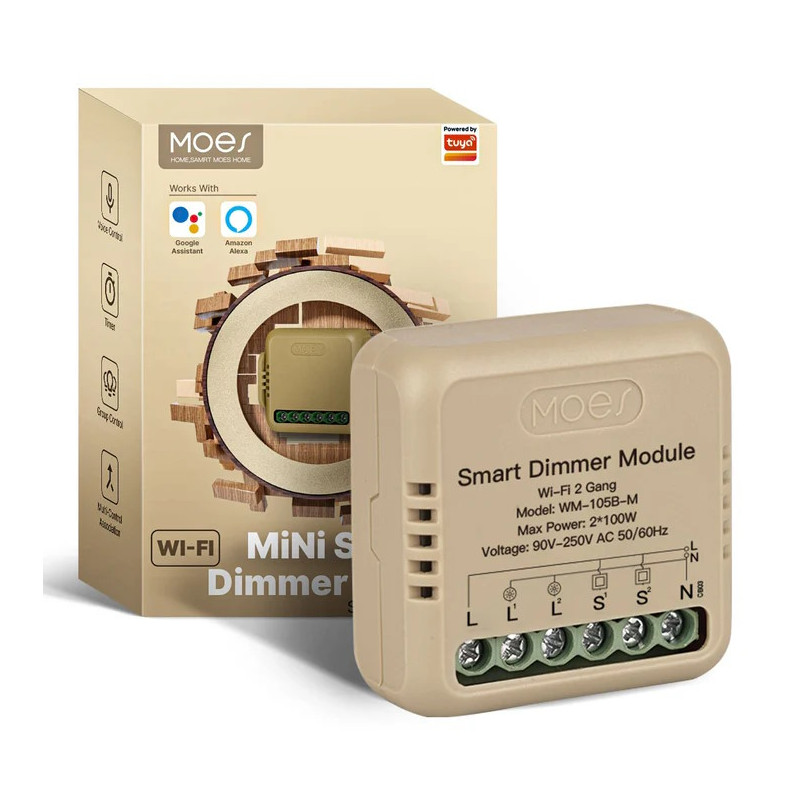 WM-104B-M Modulo Interruptor Doble Smart WiFi ( 2gang )