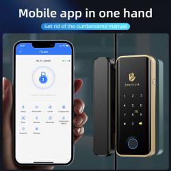 G290 Cerradura Inteligente para Puerta de Vidrio sin Marco