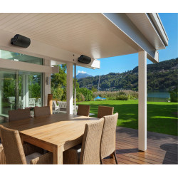 Polk Audio Atrium 6 , Bocina para Exteriores con Graves Potentes (Par)