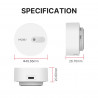 ZSS-LP-HP02 Detector de Presencia mmWave Zigbee 3.0 MOES / Tuya / Smart Life